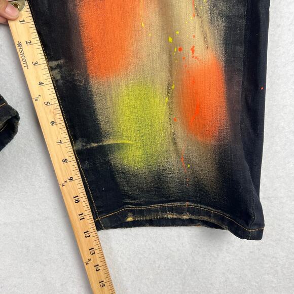 NEW Arketype 36 Dark Wash Denim‎ Distressed Y2K Grunge Hip Hop City Men's Shorts - Picture 10 of 10